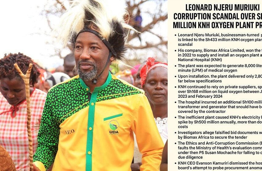  Leonard Njeru Muriuki in Alleged Sh433 Million KNH Oxygen Plant Corruption Scandal